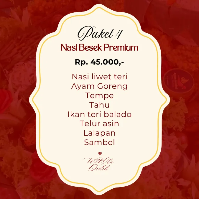 Foto tambahan Nasi Besek Premium 4 Catering Ibu Dedeh