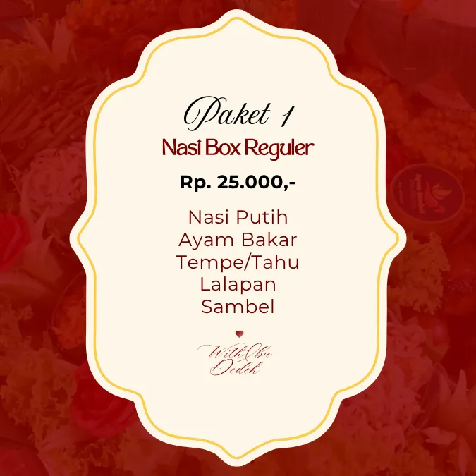 Foto tambahan Nasi Box Reguler Paket 1 Catering Ibu Dedeh