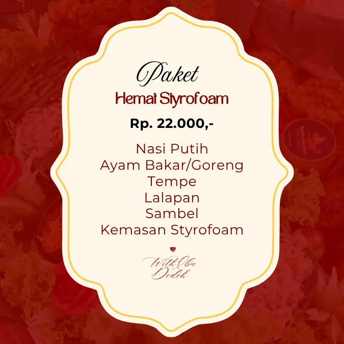 Foto tambahan Paket Hemat Styrofoam Catering Ibu Dedeh